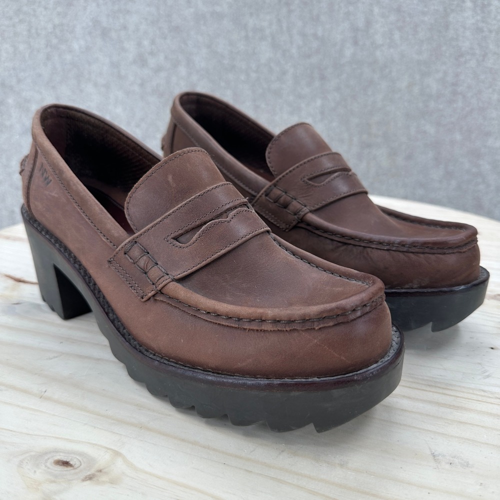 Nine West Mockenzie Bratz 10 M Chunky Platform Penny Loafers Lug Sole Block Y2K - Picture 7 of 14